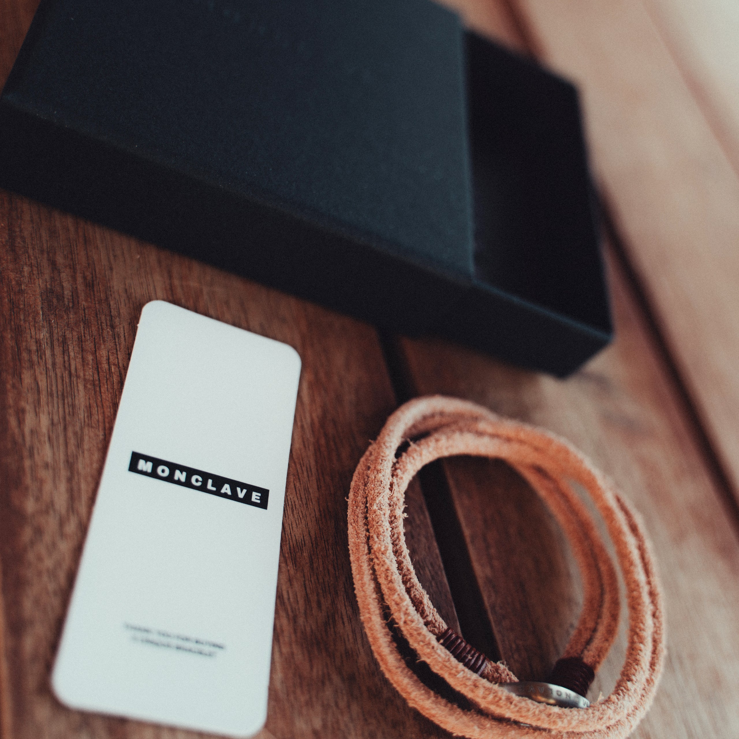 MONCLAVE™ Double Wrap Suede Leather Bracelet (Beige)