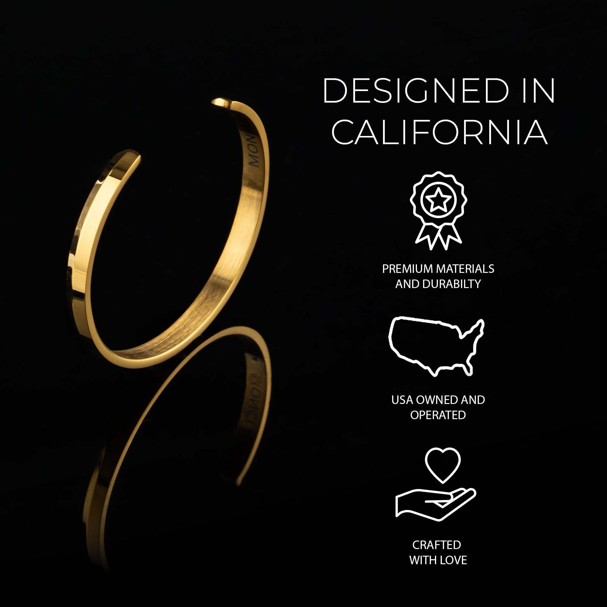 MONCLAVE™ Stainless Steel Cuff Bracelet (Gold)