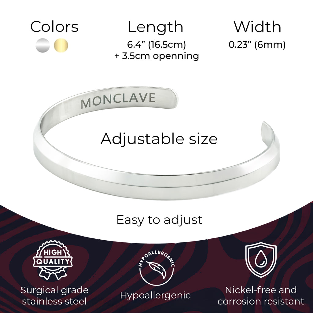 MONCLAVE™ Stainless Steel Cuff Bracelet (Gold)